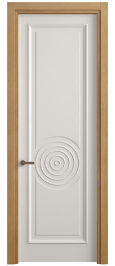 Дверь межкомнатная 6709 БПБЛ. Цвет Бук пудровый белый. Материал Массив бука эмаль. Коллекция Charm. Картинка.