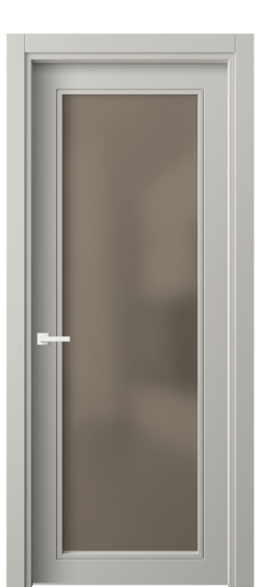 Дверь межкомнатная 8000 МТСР БР САТ. Цвет Матовый тёплый серый. Материал Гладкая эмаль. Коллекция Neo Classic. Картинка.