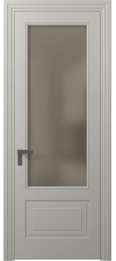 Дверь межкомнатная 8342 МТСР БР САТ. Цвет Матовый тёплый серый. Материал Гладкая эмаль. Коллекция Rocca. Картинка.