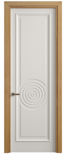 Дверь межкомнатная 6709 БПБЛ. Цвет Бук пудровый белый. Материал Массив бука эмаль. Коллекция Charm. Картинка.