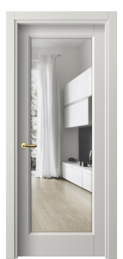 Межкомнатная дверь 1402 МСР Прозрачное стекло. Цвет Матовый серый. Материал Гладкая эмаль. Коллекция Galant. Фото. Дверь межкомнатная 1402 МСР Прозрачное стекло. Цвет Матовый серый. Материал Гладкая эмаль. Коллекция Galant. Картинка.