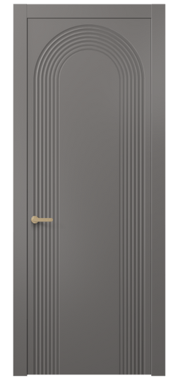 Дверь межкомнатная АКП 8648 МКЛС. Цвет Матовый классический серый. Материал Гладкая эмаль. Коллекция Альба. Картинка.