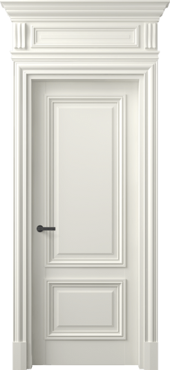 Дверь межкомнатная 7303 МЖМ . Цвет Матовый жемчужный. Материал Гладкая эмаль. Коллекция Антик. Картинка.