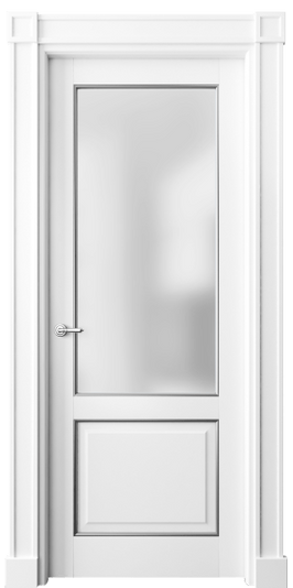 Дверь межкомнатная 6302 ББЛС САТ. Цвет Бук белоснежный с серебром. Материал Массив бука эмаль с патиной. Коллекция Toscana Plano. Картинка.