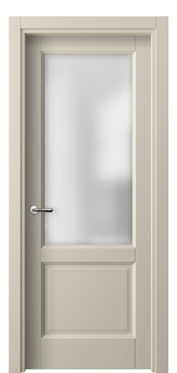 Дверь межкомнатная 1422 ПЭСБ САТ. Цвет ПЭТ светло-бежевый. Материал ПЭТ. Коллекция Galant. Картинка.