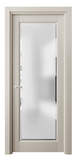 Дверь межкомнатная 6300 МСБЖ САТ-Ф. Цвет Матовый светло-бежевый. Материал Гладкая эмаль. Коллекция Тоскана Ромбо. Картинка.