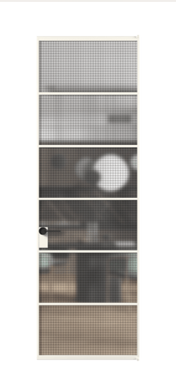 Межкомнатная дверь АЛПЛ040.04 АПБЛ MS. Цвет Алюминий пудровый белый. Материал Алюминий в эмали. Коллекция Formato. Фото. Дверь межкомнатная АЛПЛ040.04 АПБЛ MS. Цвет Алюминий пудровый белый. Материал Алюминий в эмали. Коллекция Formato. Картинка.