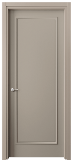 Дверь межкомнатная 8101 МБСК. Цвет Матовый бисквитный. Материал Гладкая эмаль. Коллекция Париж. Картинка.