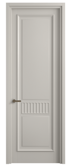 Дверь межкомнатная 6707 МОС . Цвет Матовый облачно-серый. Материал Гладкая эмаль. Коллекция Шарм. Картинка.