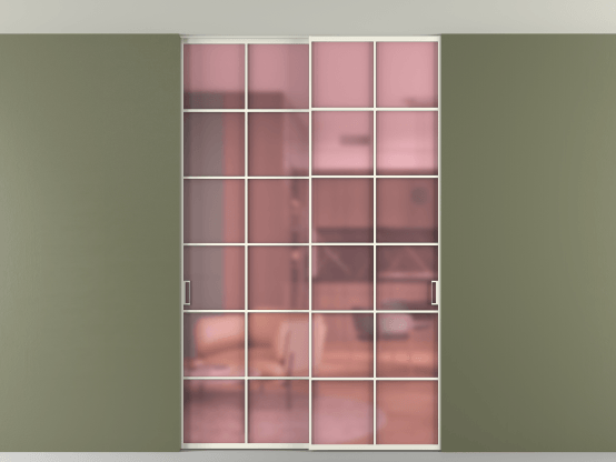 Алюминевая перегородка АЛПР 040.05_АЖМ_САТ РОЗ_new. Цвет Алюминий жемчужный. Материал Алюминий в эмали. Коллекция Перегородка Formato внутри проёма скрытое крепление в потолок 2 створки. Фото. Алюминевая перегородка АЛПР 040.05_АЖМ_САТ РОЗ_new. Цвет Алюминий жемчужный. Материал Алюминий в эмали. Коллекция Перегородка Formato внутри проёма скрытое крепление в потолок 2 створки. Картинка.