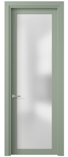 Дверь межкомнатная 2102 ПЭСО САТ. Цвет ПЭТ светло-оливковый. Материал ПЭТ. Коллекция Planum. Картинка.