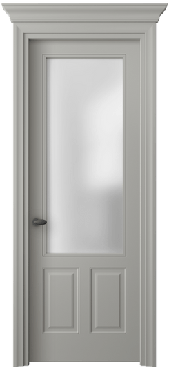 Дверь межкомнатная 8522 МНСР САТ. Цвет Матовый нейтральный серый. Материал Гладкая эмаль. Коллекция Эссе. Картинка.