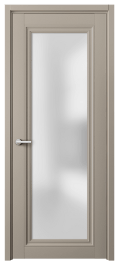 Дверь межкомнатная 2502 МБСК САТ. Цвет Матовый бисквитный. Материал Гладкая эмаль. Коллекция Центро. Картинка.