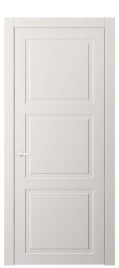 Дверь межкомнатная АКП 8003 МПБЛ. Цвет Матовый пудровый белый. Материал Гладкая эмаль. Коллекция Neo Classic. Картинка.