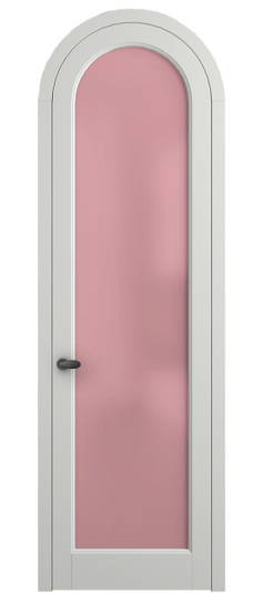 Дверь межкомнатная 6814 МССР САТ РОЗ. Цвет Матовый светло-серый. Материал Гладкая эмаль. Коллекция Palazzo. Картинка.