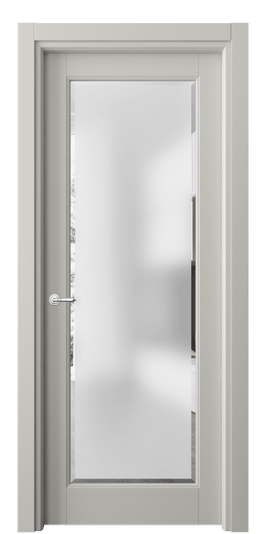 Дверь межкомнатная 6300 МТСР САТ-Ф. Цвет Матовый тёплый серый. Материал Гладкая эмаль. Коллекция Тоскана Элегантэ. Картинка.