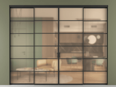 Перегородка Formato внутри проёма 4 створки