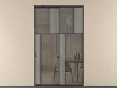 Перегородка Mosaic внутри проёма двустворчатая