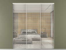 Перегородка Formato внутри проёма трёхстворчатая