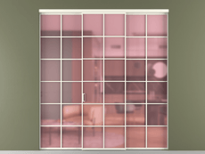 Перегородка Formato внутри проёма 3 створки