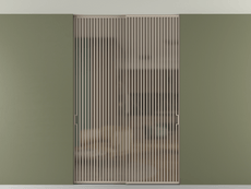 Перегородка Formato внутри проёма двустворчатая со скрытым креплением в потолок