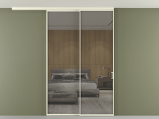 Перегородка Formato вдоль стены на потолок телескопик синхро 2