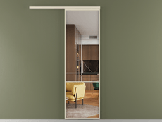 Перегородка Formato вдоль стены 1 створка