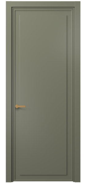 Дверь межкомнатная 8602 МОТ . Цвет Матовый оливковый тёмный. Материал Гладкая эмаль. Коллекция Frame. Картинка.