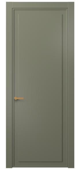 Дверь межкомнатная АКП 8602 МОТ. Цвет Матовый оливковый тёмный. Материал Гладкая эмаль. Коллекция Frame. Картинка.