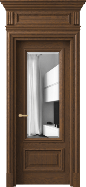 Дверь межкомнатная 7306 ДКШ.М ДВ ЗЕР Ф. Цвет Дуб каштановый матовый. Материал Массив дуба матовый. Коллекция Антик. Картинка.
